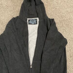 dark grey zip up